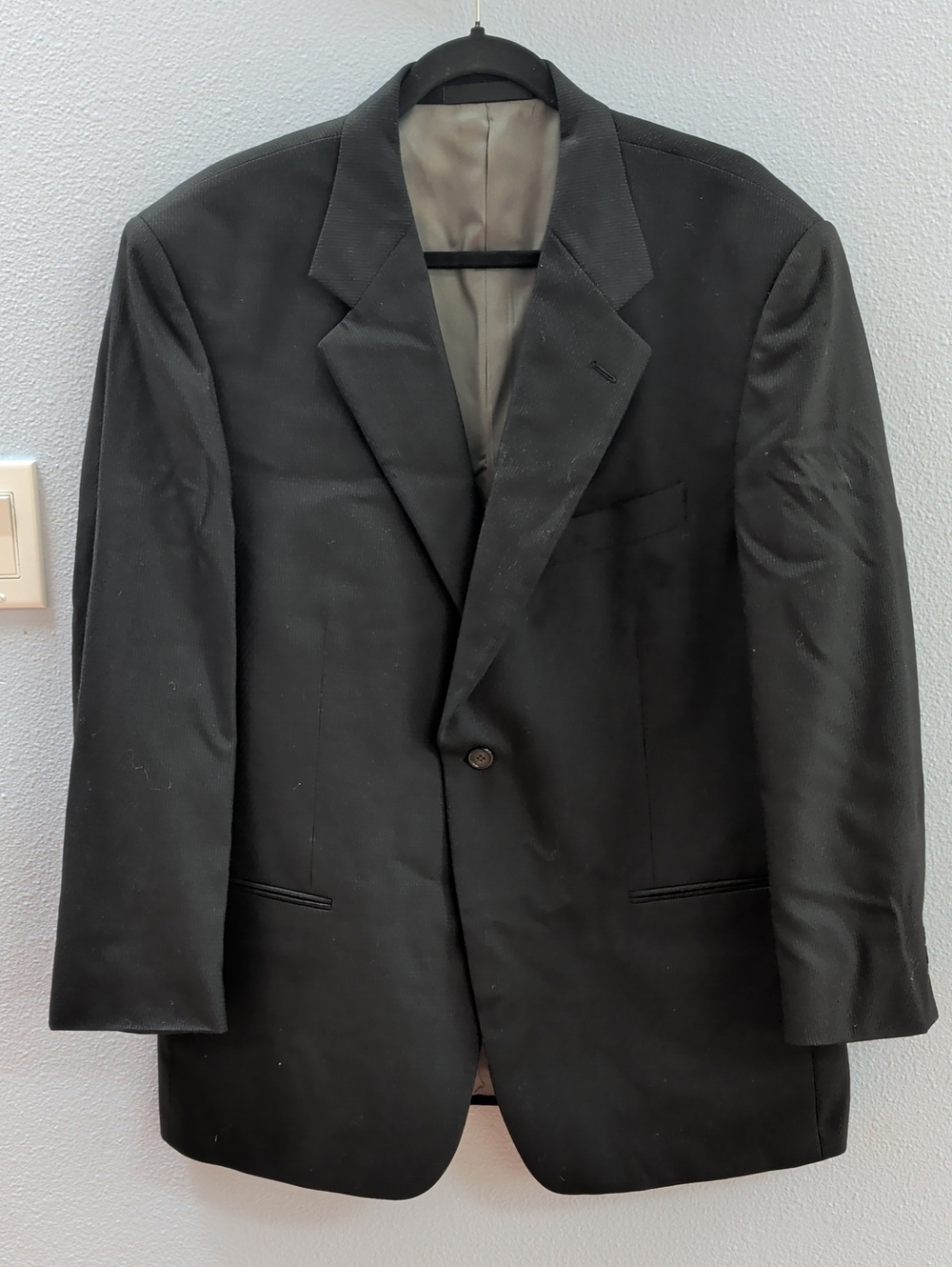 Monsieur By Givenchy Classic Men's Black Blazer - Single-Breasted Suit Jacket